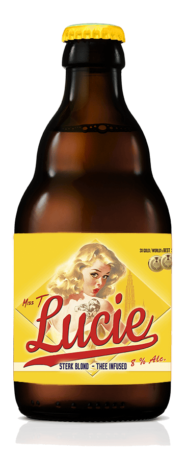 fles Bottle Miss T Lucie Sterk Blond Strong Blond bier beer